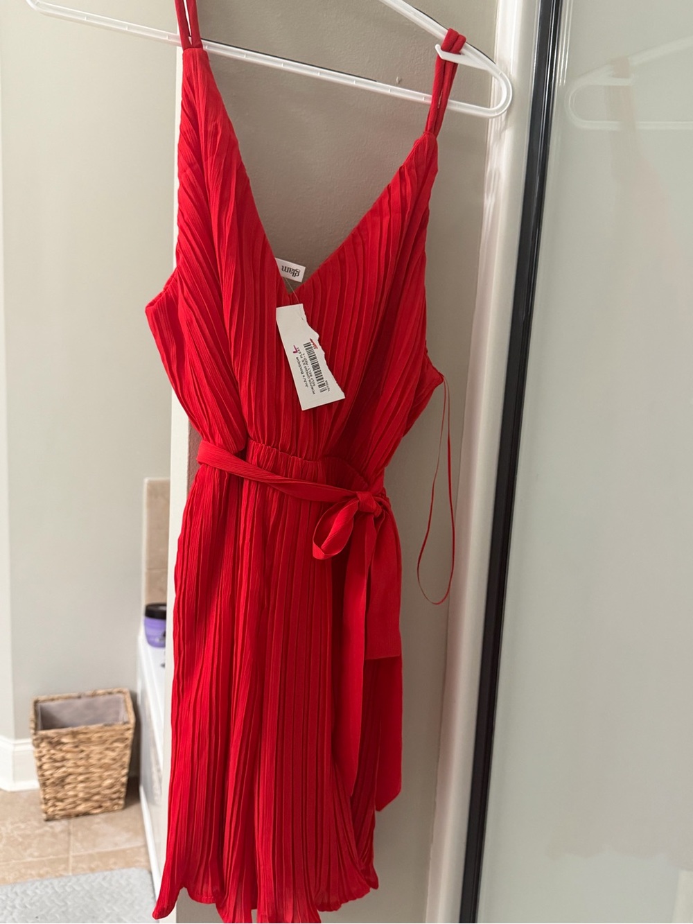 Glam Red Boutique Romper Large
